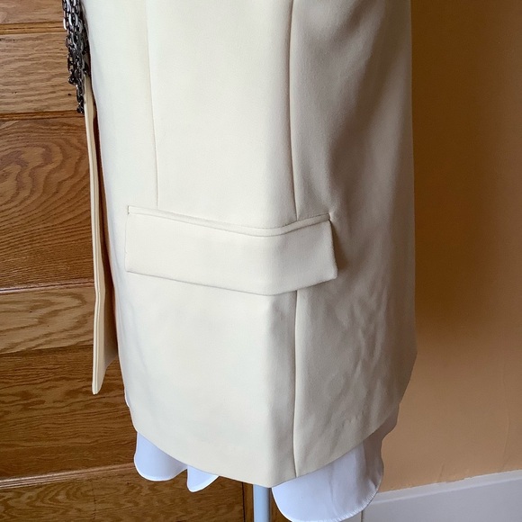 mbyM Butter Cream Tailored Suit Vest Size S/M - Picture 6 of 16